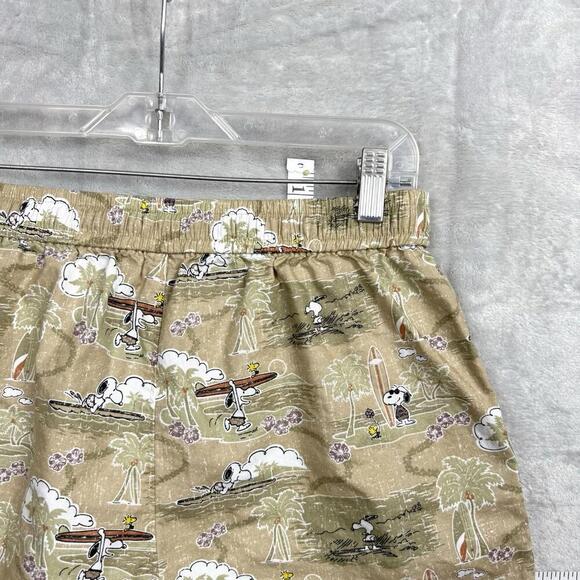 Peanuts x Reyn Spooner Snoopy Surf Shorts L Aloha Hawaii Print Uniqlo Collab - Picture 5 of 10